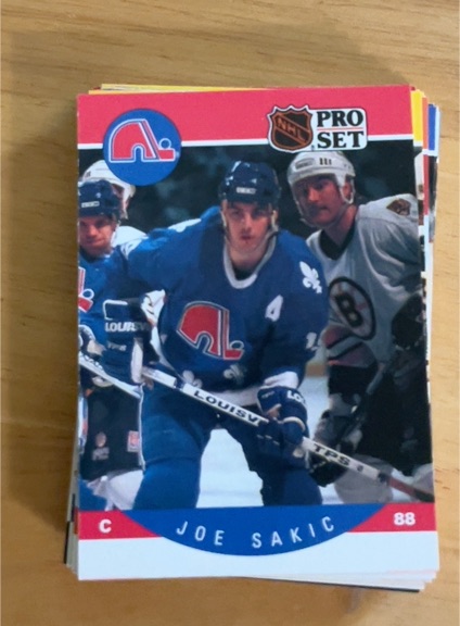 1990-91 Pro Set #257 Joe Sakic — front