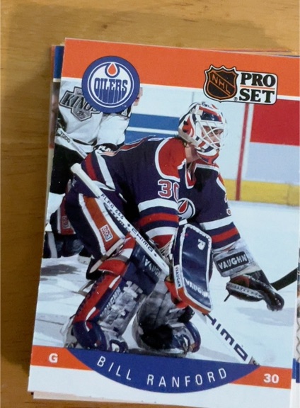 1990-91 Pro Set #94 Bill Ranford — front
