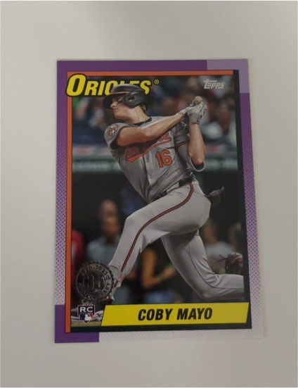 2025 Topps Series 1 1990 Topps #T90-93 Coby Mayo — front