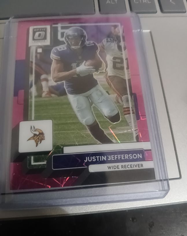 2022 Donruss Optic Football #8 Justin Jefferson Minnesota Vikings — front