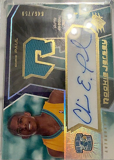 2005-06 SPx #153 Chris Paul Rookie Jersey Auto — front