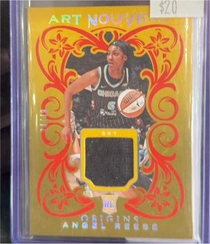 2024 Panini Origins WNBA #AN-ANR Angel Reese Art Nouveau Rookie Patch — front