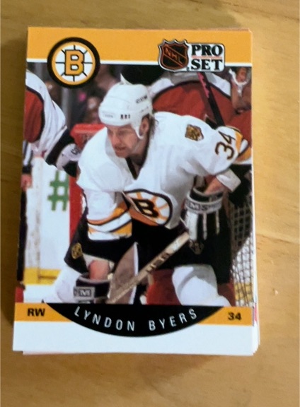 1990-91 Pro Set #3 Lyndon Byers — front