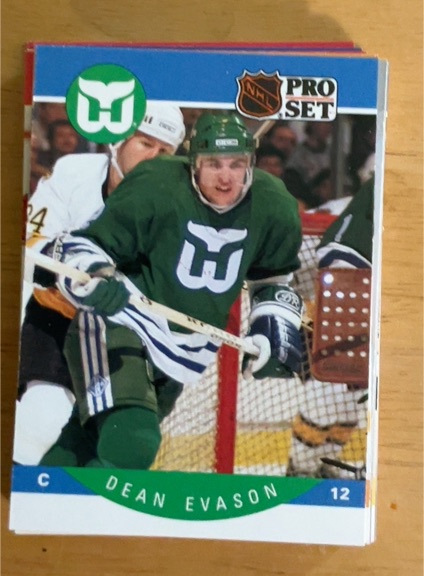 1990-91 Pro Set #103 Dean Evason — front