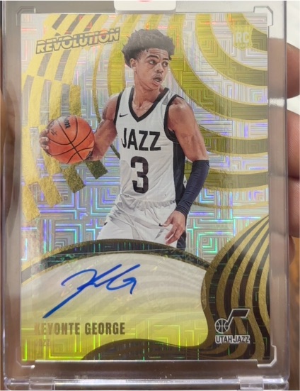 2023-24 Panini Revolution Rookie Autographs #RA-KGJ Keyonte George — front
