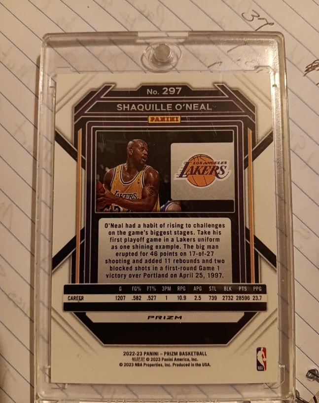 2022-23 Panini Prizm #297 Shaquille O'Neal — front