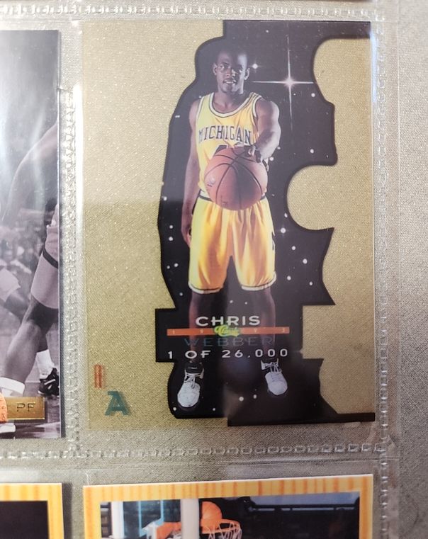 1993 Classic Draft Picks Acetate Stars #AA Chris Webber — front