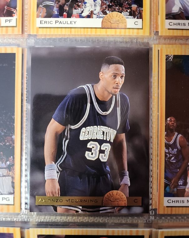 1993 Classic Draft Picks #SB19 Alonzo Mourning — front