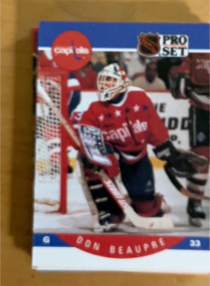 1990-91 Pro Set #307 Don Beaupre — front