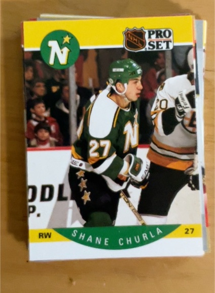 1990-91 Pro Set #135 Shane Churla — front