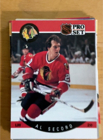 1990 Pro Set #20 Al Secord — front