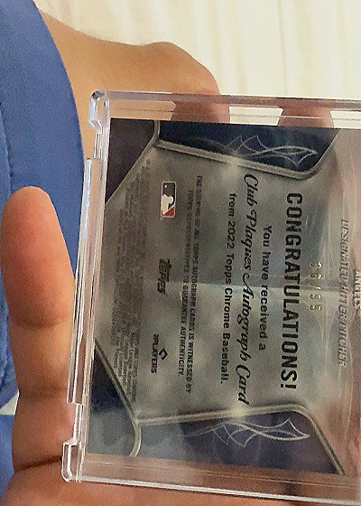 2022 Topps Chrome Club Plaques #P-1 Shohei Ohtani — back
