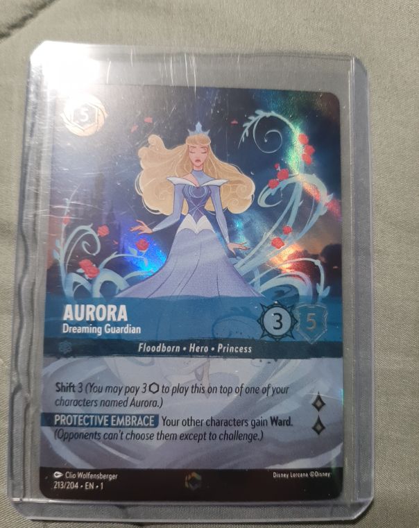 2023 Disney Lorcana #213 Aurora Dreaming Guardian — front