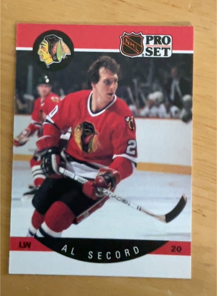 1990-91 Pro Set #60 Al Secord — front