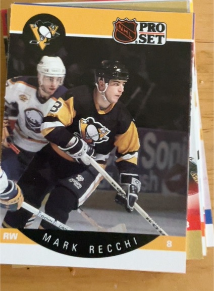 1990-91 Pro Set #239 Mark Recchi — front