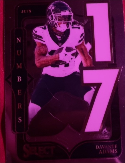 2024 Panini Select Numbers #25 Davante Adams — front