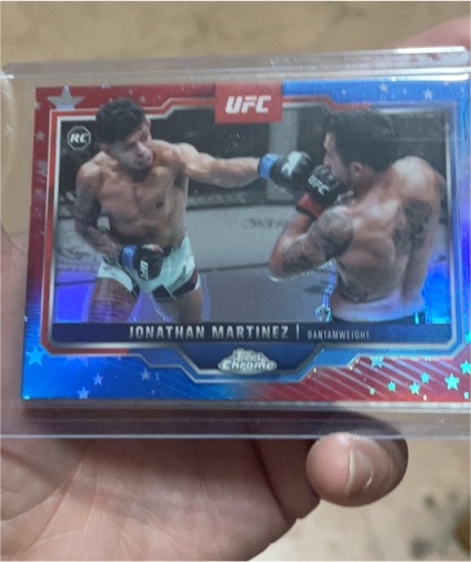 2025 Topps Chrome UFC #80 Jonathan Martinez — front