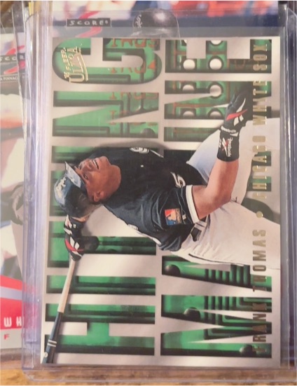 1995 Fleer Ultra #10 Frank Thomas Hitting Machines — front