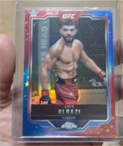 2025 Topps Chrome UFC #175 Amir Albazi — front