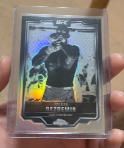 2025 Topps Chrome UFC #193 Volkan Oezdemir Negative Refractor — front