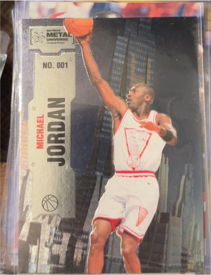 2022 Skybox Metal Universe Champions #001 Michael Jordan — front