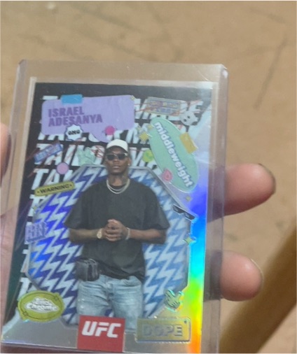 2025 Topps Chrome UFC #TRM-4 Israel Adesanya Tailor Made — front