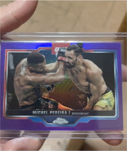 2025 Topps Chrome UFC #160 Michel Pereira — front