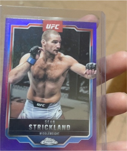 2025 Topps Chrome UFC #74 Sean Strickland — front