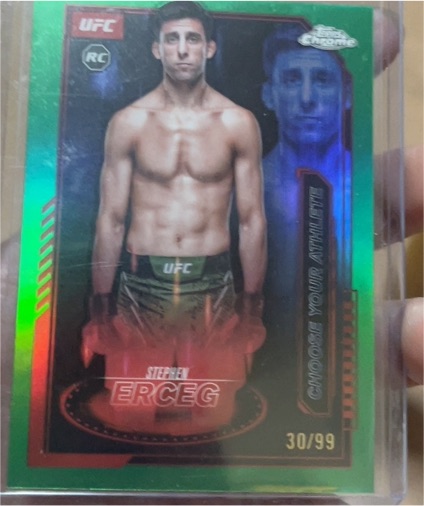 2025 Topps Chrome UFC Choose Your Athlete #MCL-3 Stephen Erceg — front