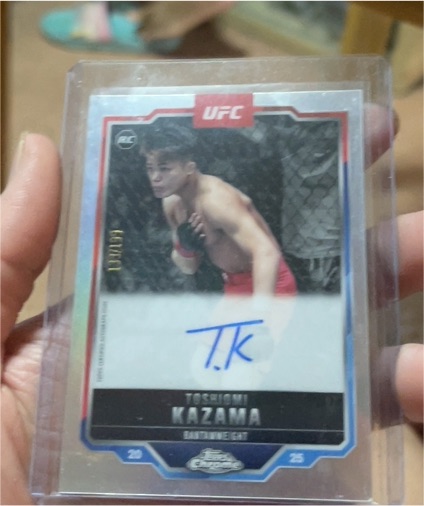 2025 Topps Chrome UFC #CRA-TK Toshiomi Kazama — front