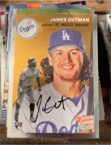 2023 Topps Chrome Platinum Anniversary #35 James Outman — front