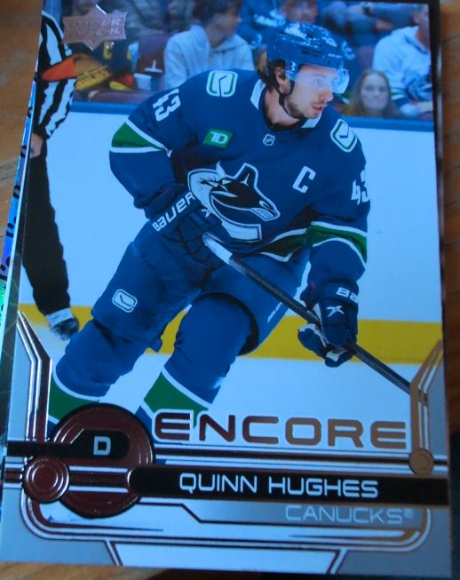 2024-25 Upper Deck Encore #E-12 Quinn Hughes — front