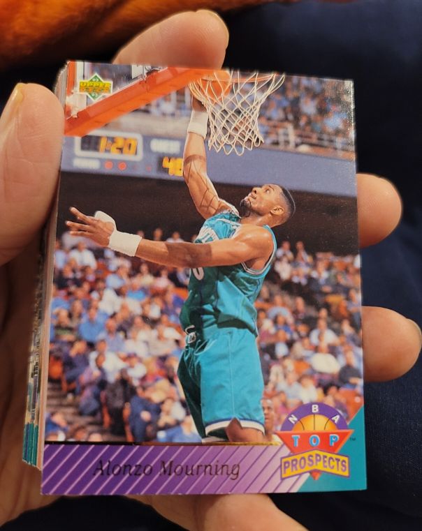 1992-93 Upper Deck #457 Alonzo Mourning — front