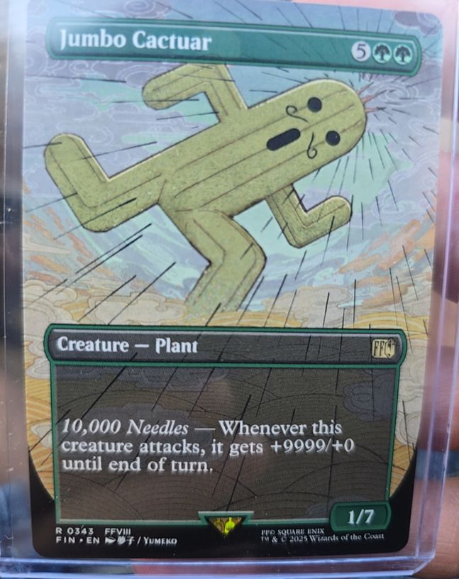 2025 Magic: The Gathering #343 Jumbo Cactuar — front
