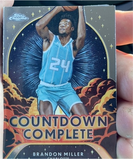 2024-25 Topps Chrome #CC-5 Brandon Miller Countdown Complete — front
