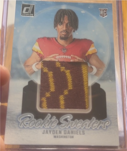 2024 Donruss Rookie Sweaters #RHS-JDA Jayden Daniels — front