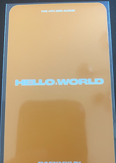 Baekhyun HELLO.WORLD Photocard — back