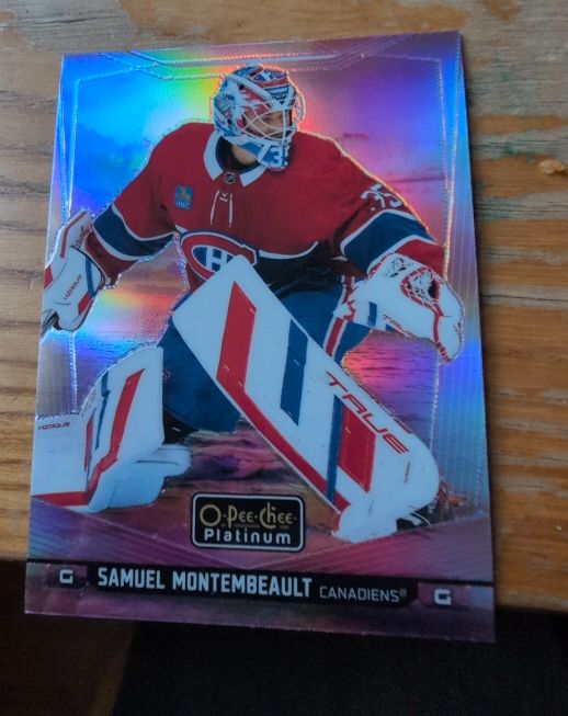 2024-25 O-Pee-Chee Platinum #96 Samuel Montembeault — front