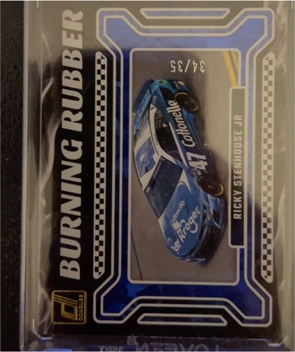 2024 Donruss #12 Ricky Stenhouse Jr Burning Rubber — front
