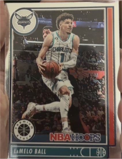 2022-23 Panini Chronicles Hoops Premium Stock #582 LaMelo Ball — front