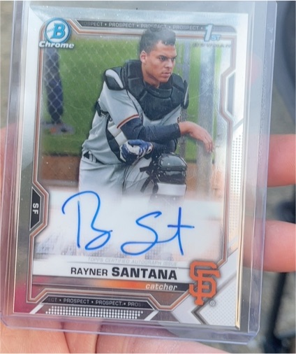 2021 Bowman Chrome #CPA-RS Rayner Santana — front