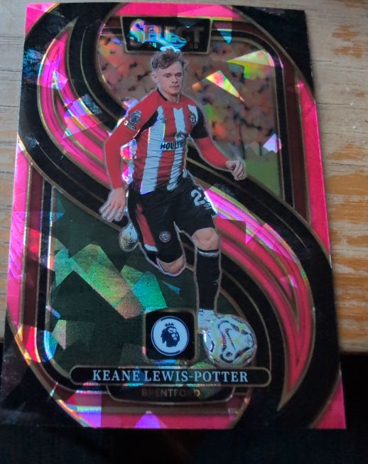 2024-25 Panini Select Premier League #101 Keane Lewis-Potter Pink Ice — front