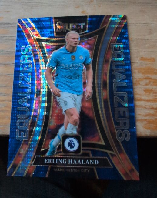 2024-25 Panini Select Premier League #15 Erling Haaland Equalizers Silver — front