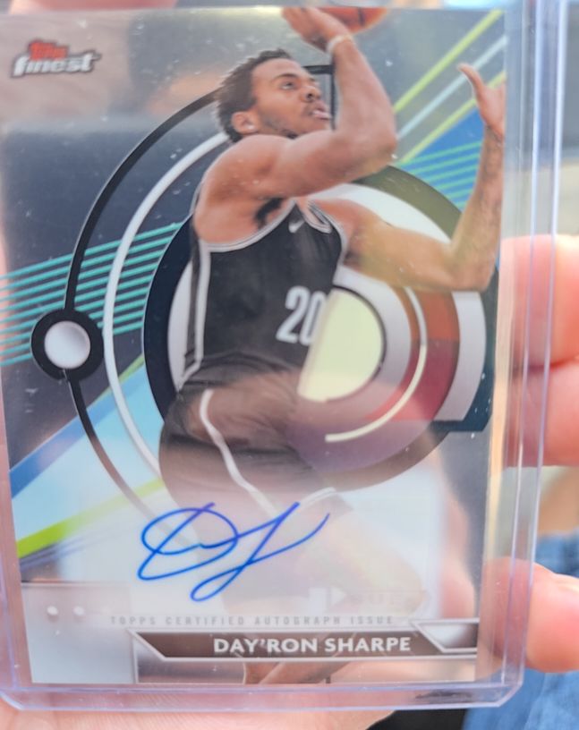 2023-24 Topps Finest #FA-DS Day'Ron Sharpe — front