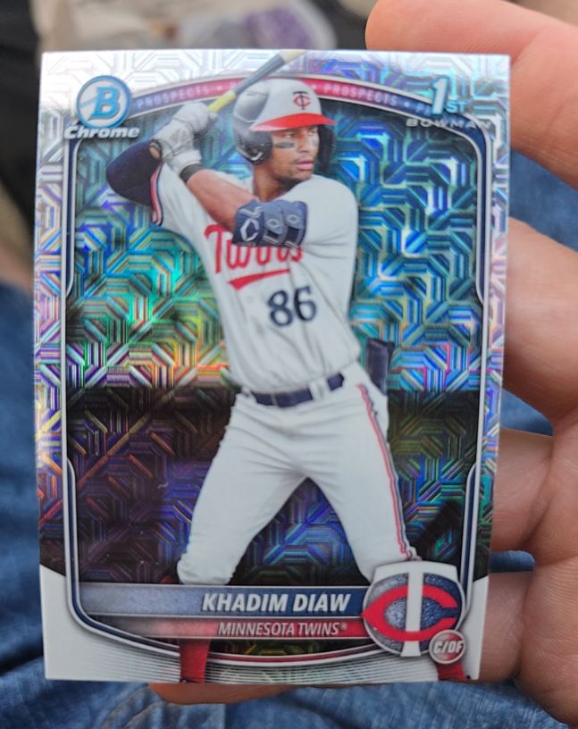 2025 Bowman Chrome Prospects #BCP-77 Khadim Diaw — front