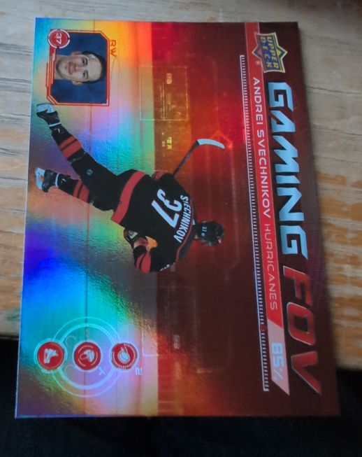 2024-25 Upper Deck Series 1 Gaming FOV #GFOV-24 Andrei Svechnikov — front