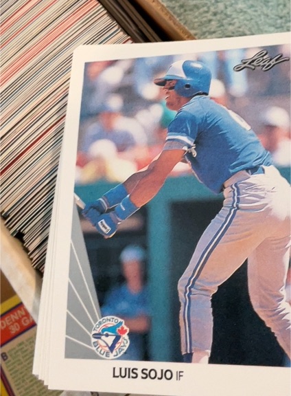 1990 Leaf #291 Luis Sojo — front