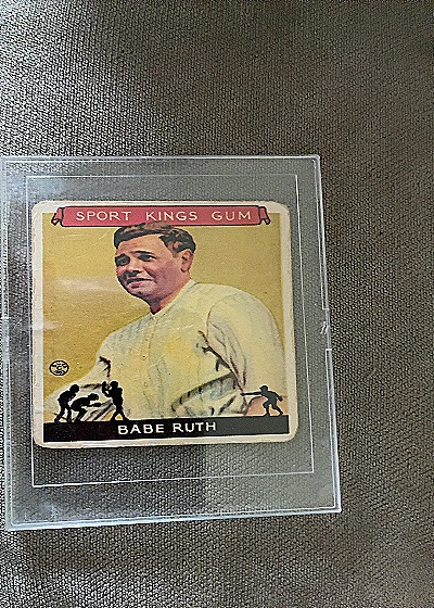 1933 Goudey Sport Kings Gum #2 Babe Ruth — front