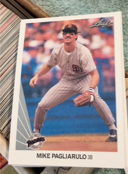 1990 Leaf #320 Mike Pagliarulo — front