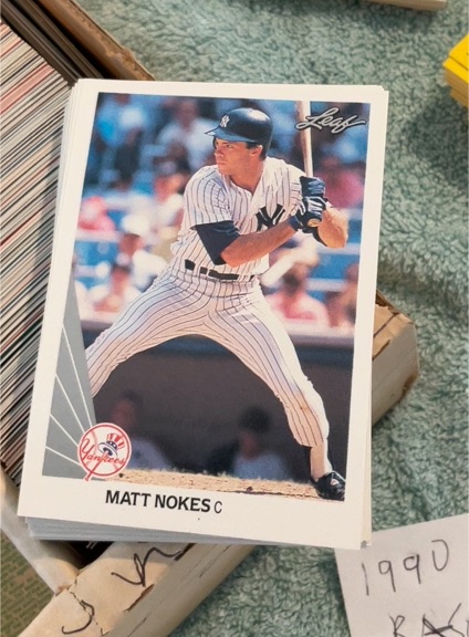 1990 Leaf #314 Matt Nokes — front